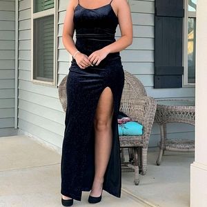 Navy prom dress
